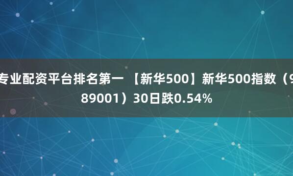 专业配资平台排名第一 【新华500】新华500指数（989001）30日跌0.54%