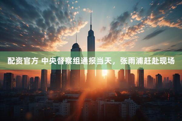 配资官方 中央督察组通报当天，张雨浦赶赴现场